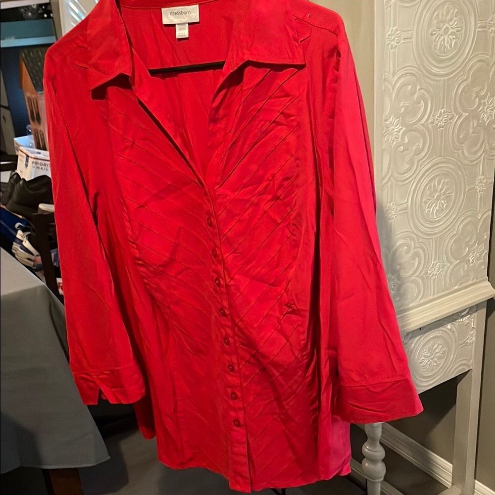 Crimson Red Women's Top by Dress Bsrn